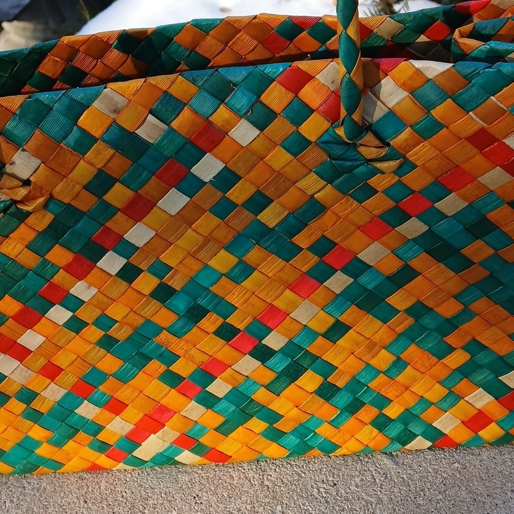 Pandon Straw Woven Handbag Vintage - Picture 2 of 12